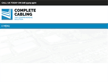 Tablet Screenshot of completecabling.com.au